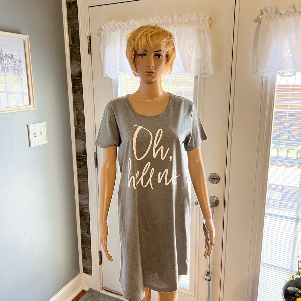 Instant Message T-Shirt Dress‎ SZ MED. NWOT